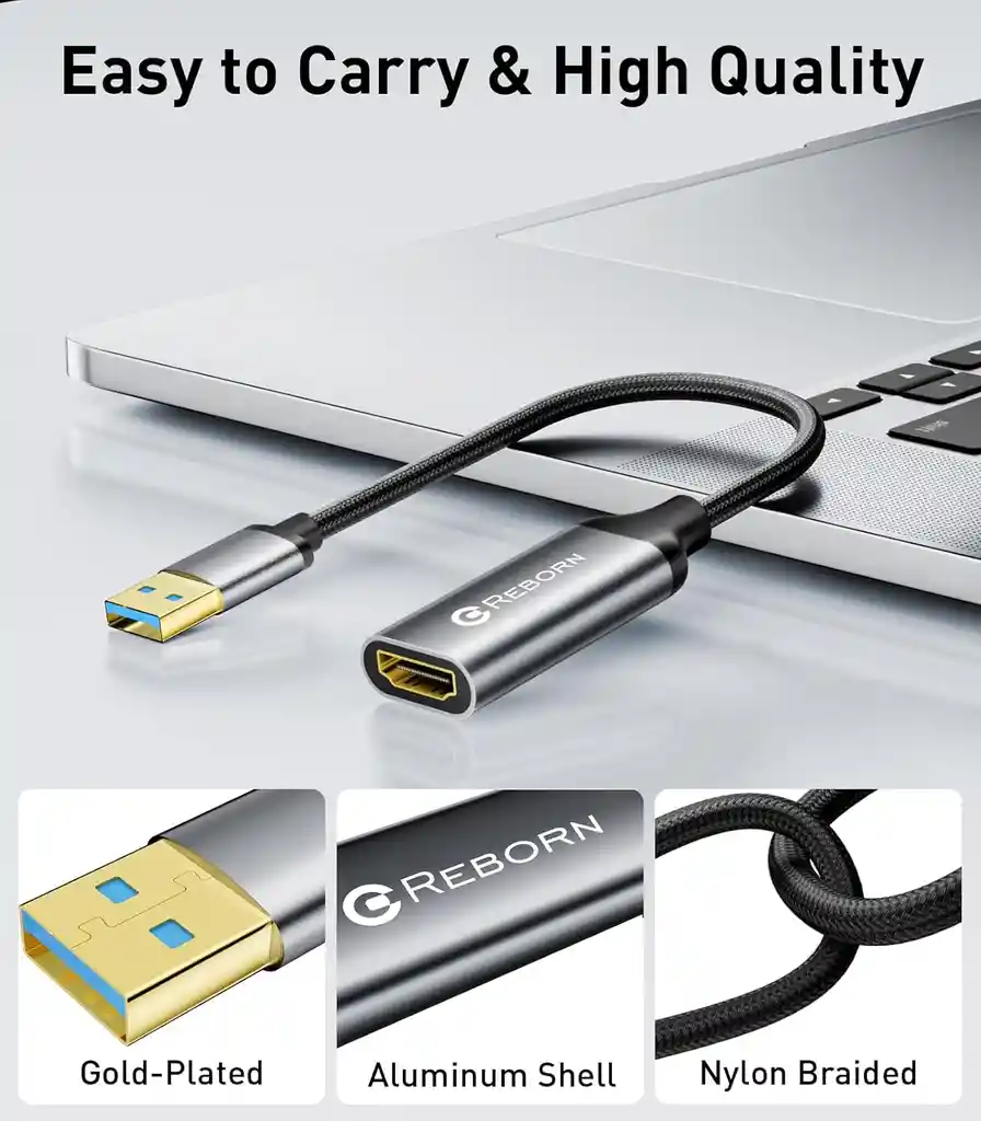 Adaptador Usb 3.0 A Hdmi 1080p 60hz Tarjeta Video Externa