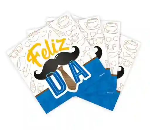 Papa Servilleta Feliz Dia Bigotes