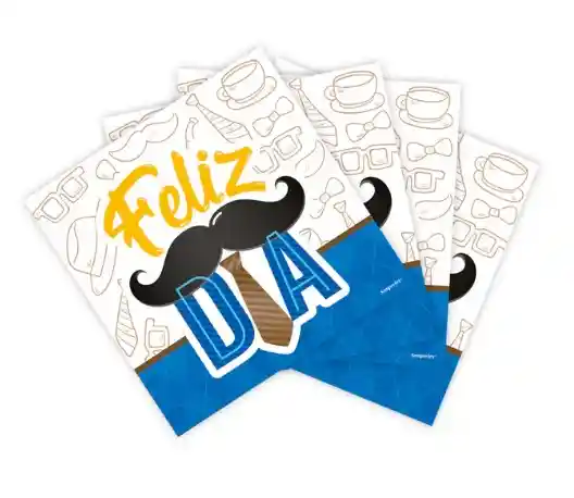 Papa Servilleta Feliz Dia Bigotes