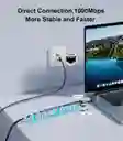 Adaptador De Red Usb Tipo C A Rj45 Gigabit Internet Pc Celu