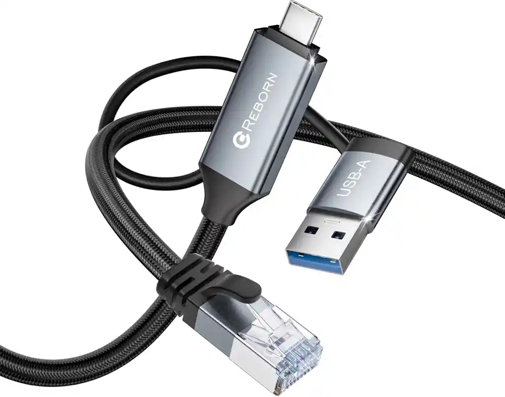 Adaptador De Red Usb Tipo C A Rj45 Gigabit Internet Pc Celu