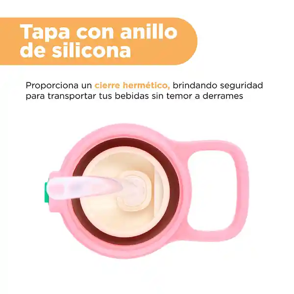 Botella Plástico Tapa Automática Serie Harry Potter Rosa Miniso