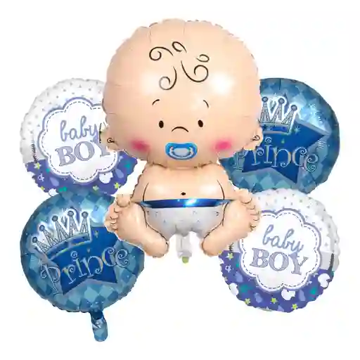 Kit Metalizado Baby Boy X 5 Und