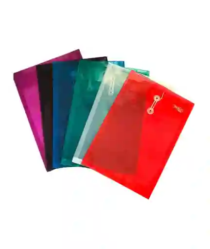 Carpeta Plastica De Hilo Oficio Vertical Oe-864 Colores Surtidos