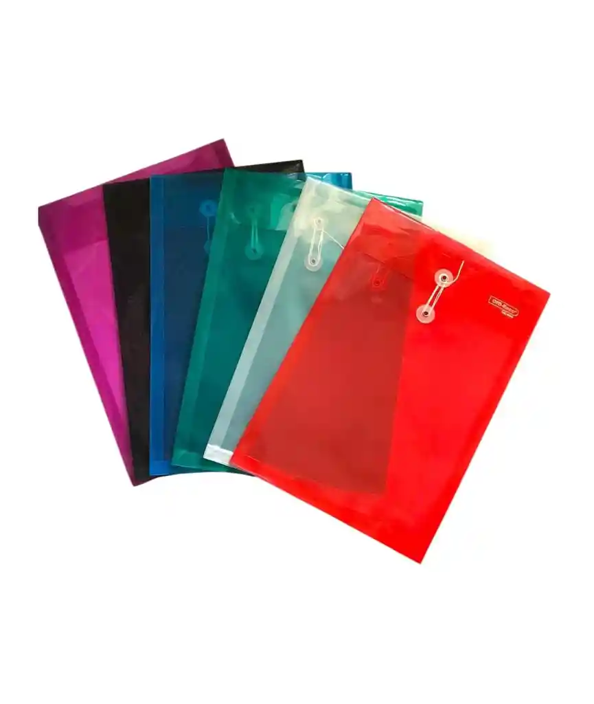 Carpeta Plastica De Hilo Oficio Vertical Oe-864 Colores Surtidos