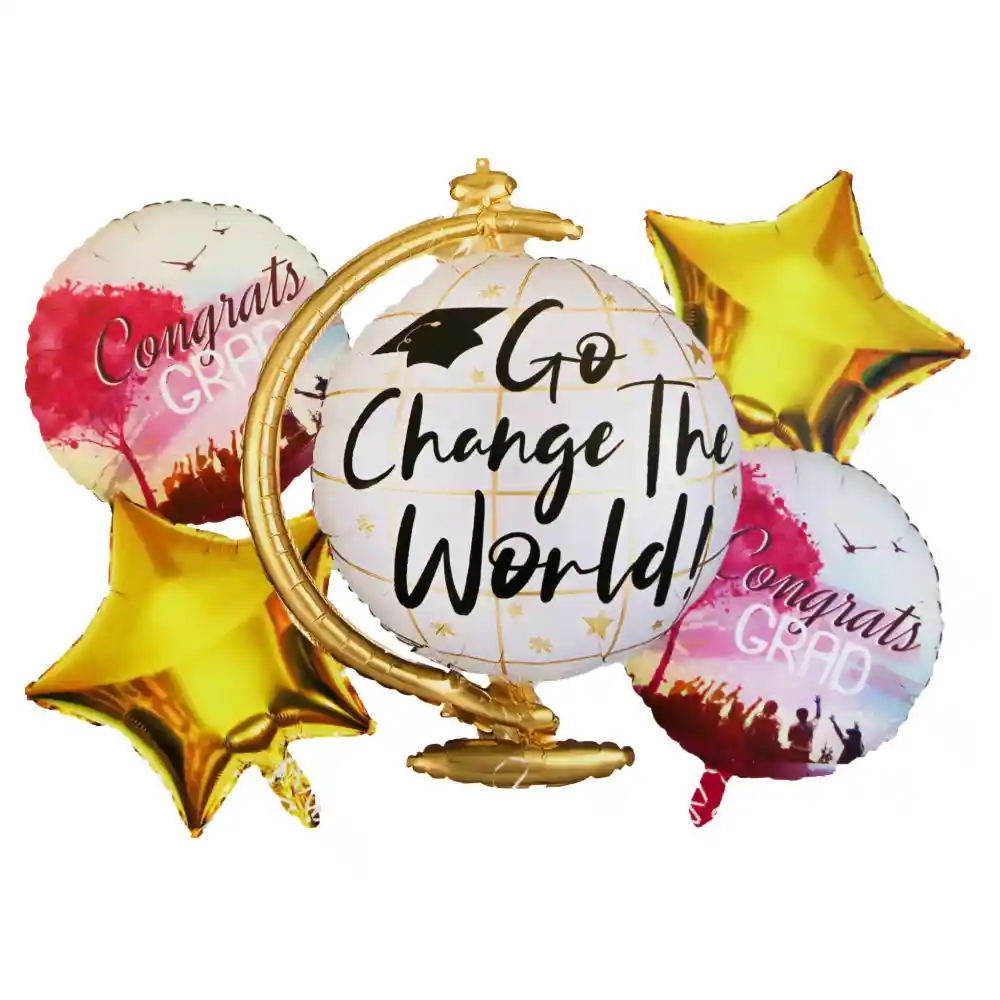 Kit Metalizado Go Change The World X 5 Und