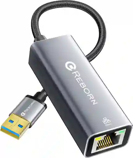 Adaptador Usb A Ethernet Rj45 Cable Nylon Gigabit