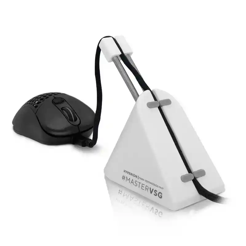 Sujetador De Cable Mouse Bungee Vsg Hyperion Color Blanco