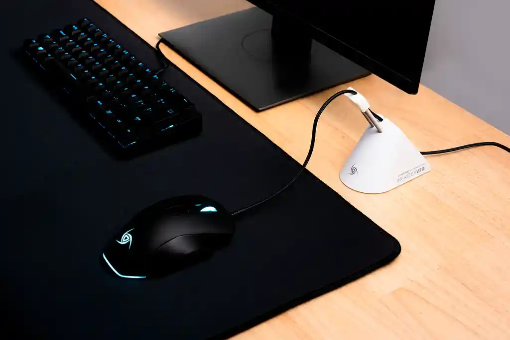Sujetador De Cable Mouse Bungee Vsg Hyperion Color Blanco