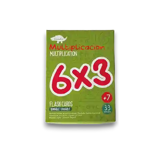 Kocodio Tarjetas Didácticas Flash Cards Multiplicación