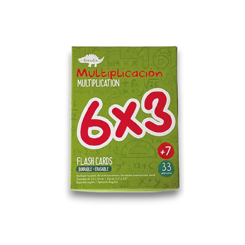 Kocodio Tarjetas Didácticas Flash Cards Multiplicación