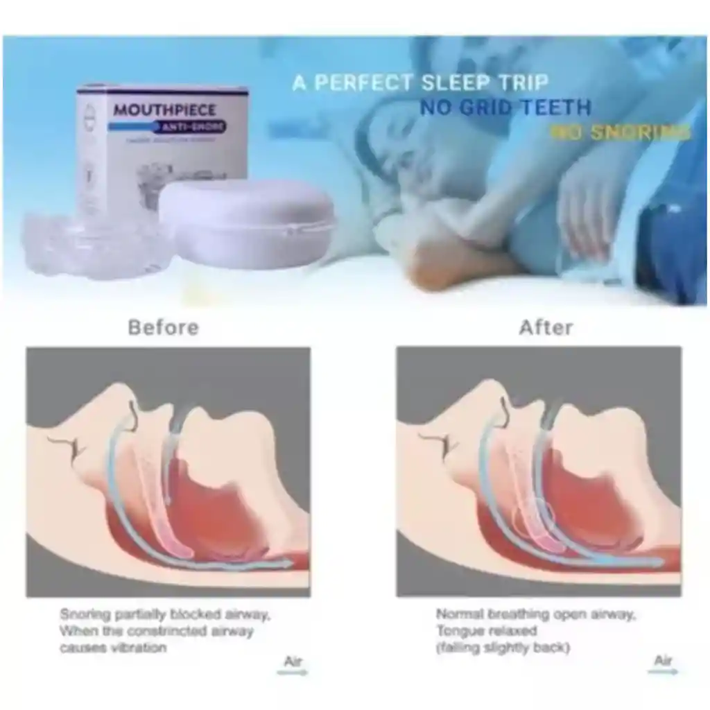 Protector Bucal Antironquidos Bruxismo Dental