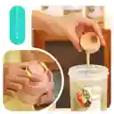 Vaso Parfait Cereal Yogurt O Ensalada Cuchara Tenedor Salsera
