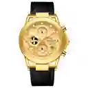 Reloj Naviforce Casual Nf8073 Crono Hombre Cuero + Estuche