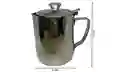 Jarra Lechera Tapa Espuma Café Barista 600ml Acero Inoxidable