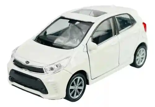 Carro Coleccionable Kia All New Picanto Blanco Modelo Coche Juguete Fiesta Regalos, Colección