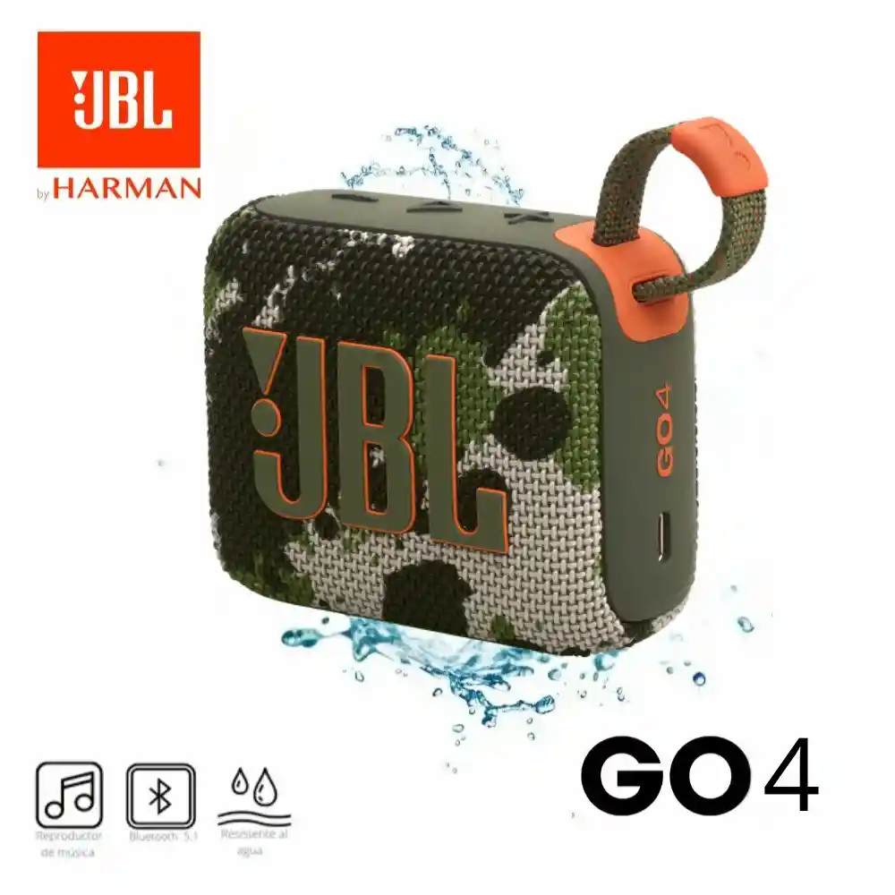 Parlante Jbl Go4 Bluetooth Original - Camuflado