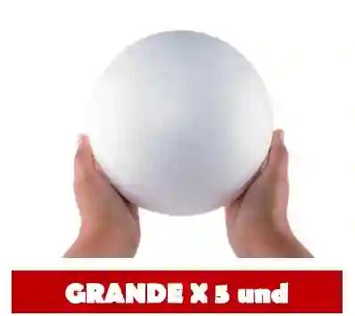 Bola De Icopor Grande # 15 X 5 Und