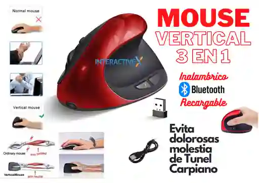 Mouse Vertical Recargable Startec Stmo21 / Mouse Tunel Carpiano
