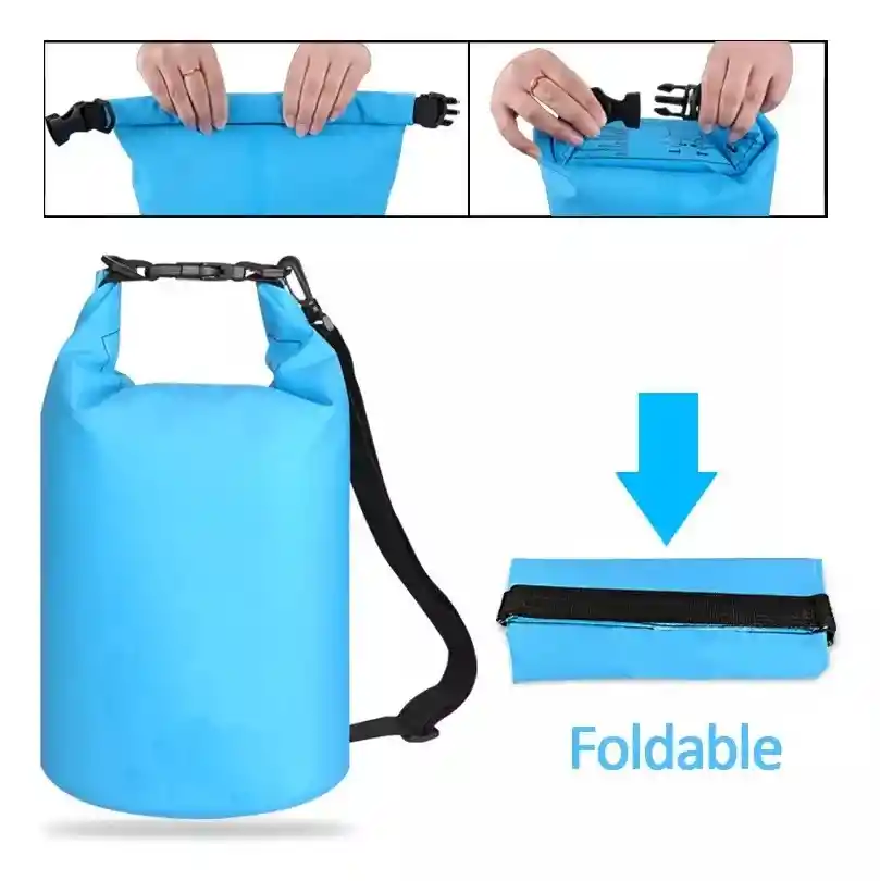 Bolsa Seca Tula Mochila Impermeable Camping 20l Doble Correa