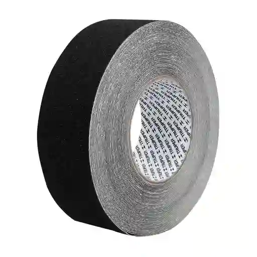 Cinta Antideslizante Negra De 50 Metros X 55 Mm Con Adhesivo