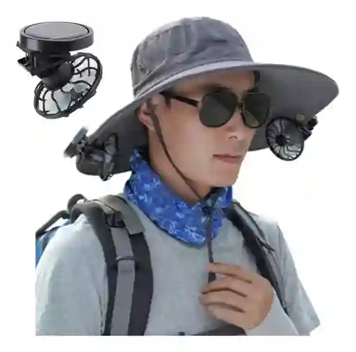 Ventilador Solar De Pinza Para Sombrero Gorra