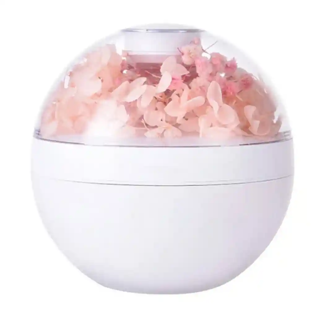 Mini Humidificador 130 Ml Difusor Aroma Flores Decoración