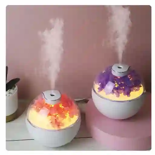 Mini Humidificador 130 Ml Difusor Aroma Flores Decoración