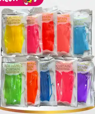 Cortina Para Fiesta Flecos Neon