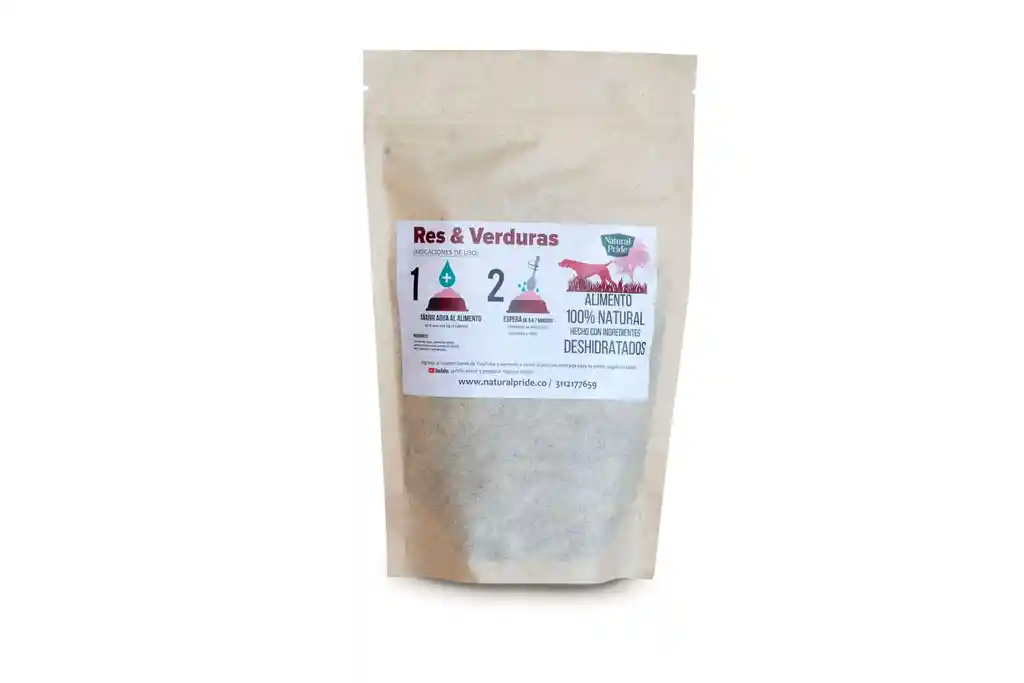 Barf Para Perro Carne De Res Deshidratado 200 Gr Barf Dog Alimento Perro
