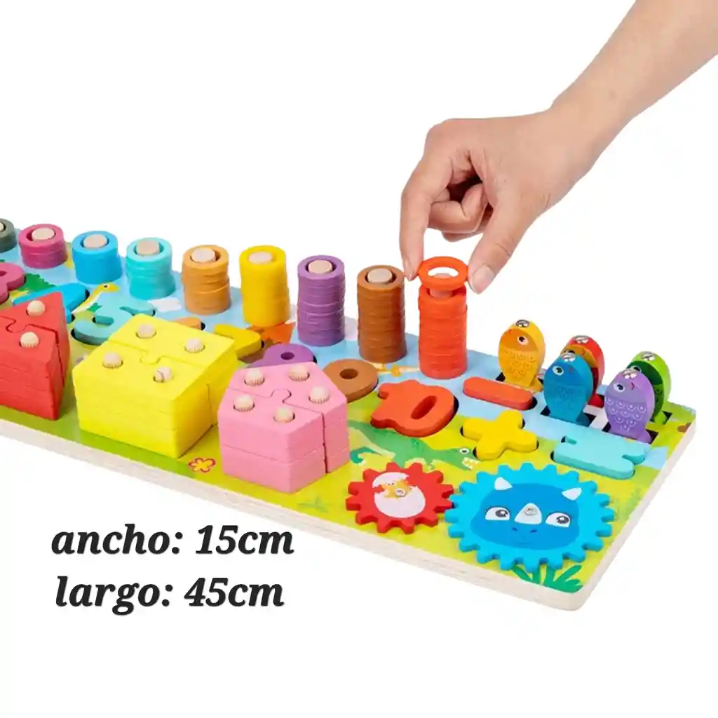 Juego Multifuncional Didactico Aprendizaje Numeros Figuras Abaco
