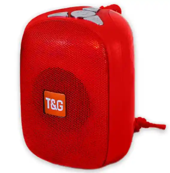 Parlante Bluetooth Tg609 Inalámbrico Rojo