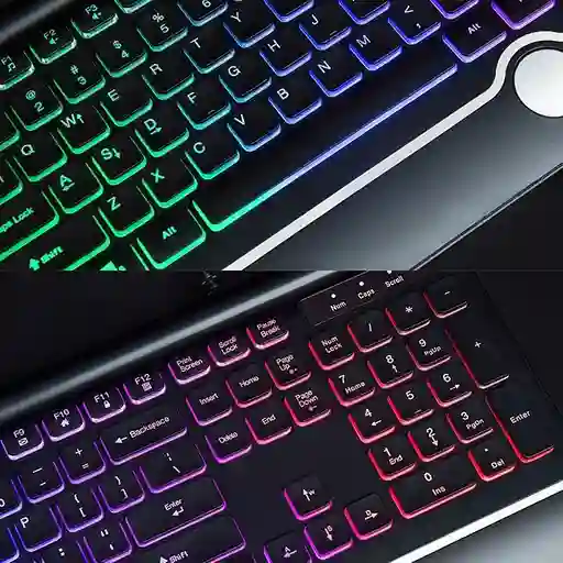 Teclado Gamer Weibo Wb-580 / Teclado Rgb / Teclado Gamer En Español
