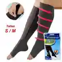 Medias De Compresión Zip Sox | Anti Varices Y Circulacion (color Negro)