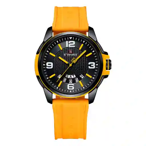 Reloj Naviforce Casual Nf9215t Crono Hombre Goma + Estuche