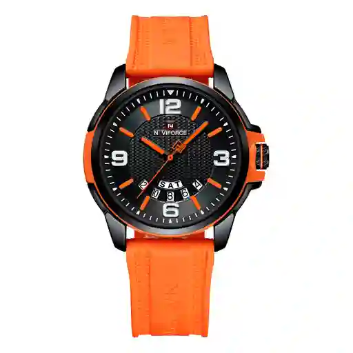 Reloj Naviforce Casual Nf9215t Crono Hombre Goma + Estuche