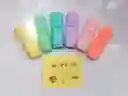 Resaltadores En Estuche Con Stickers Incluidos