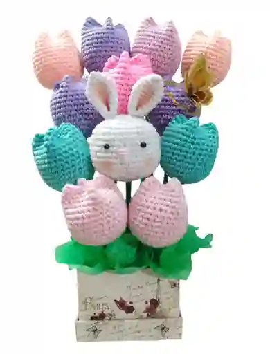 Tulipanes Eternos Arreglo Tulipanes Eternos Amigurumi 11