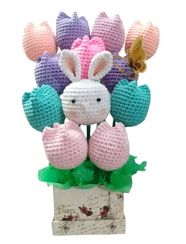 Tulipanes Eternos Arreglo Tulipanes Eternos Amigurumi 11