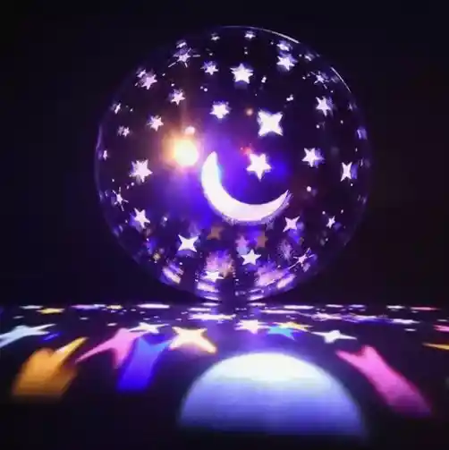 Lámpara Proyector Parlante De Estrellas