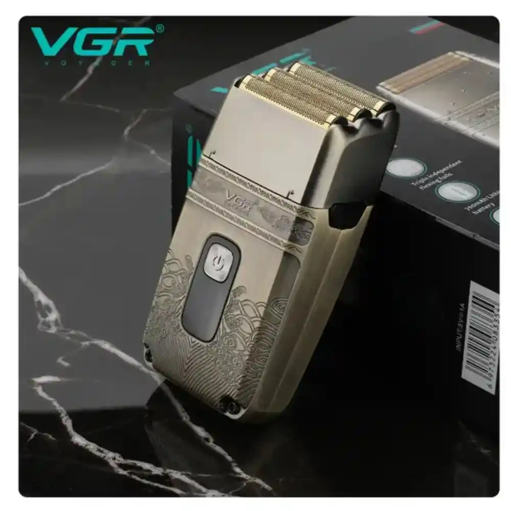 Máquina De Afeitar Cortadora De Barba Recargable Tipo Shaver Vgr V-335 Original