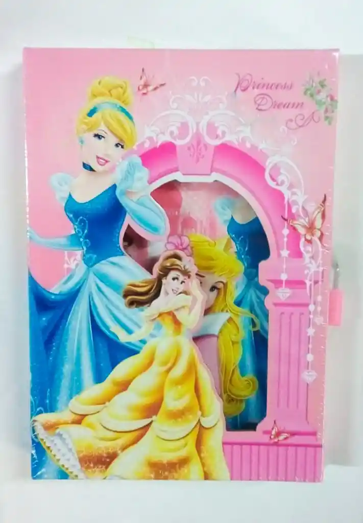 Agenda Para Niña Con Candado Grande Motivos Surtidos