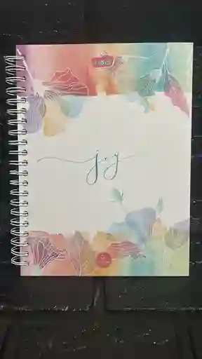 Cuaderno 7 Materias Grande Dama Cuadriculado Lukis