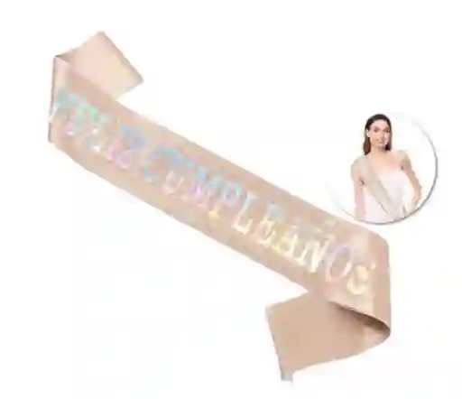 Banda Feliz Cumpleaños Oro Rosa Brillante