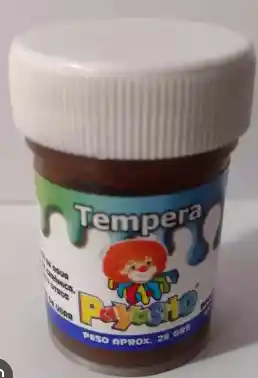 Pintura Tempera Color Cafe 28gr Payasito