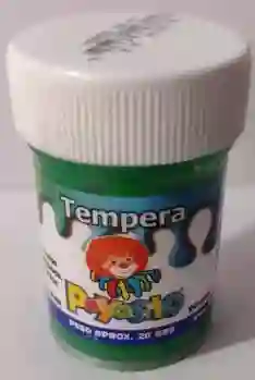 Pintura Tempera Color Verde 28gr Payasito