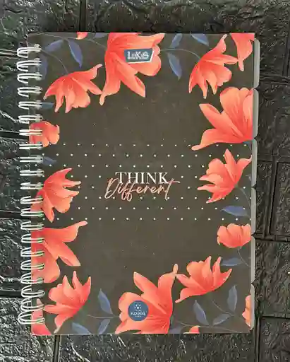 Cuaderno 7 Materias Grande Dama Cuadriculado Lukis
