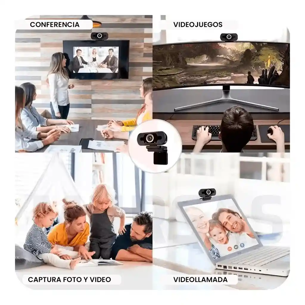 Cámara Web Pro Full Hd 1080p Pc Juegos Pc Video Conferencia