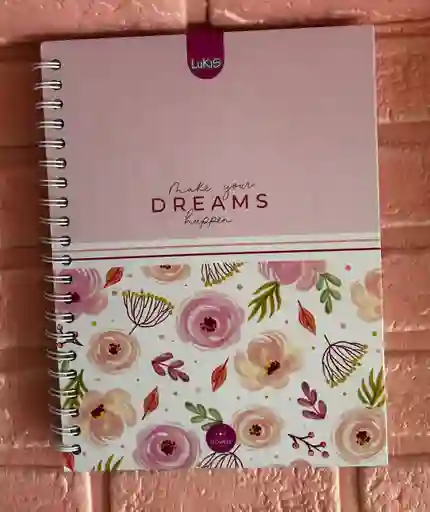 Cuaderno 5 Materias Grande Dama Cuadriculado Lukis
