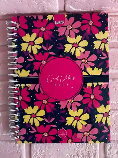 Cuaderno 5 Materias Grande Dama Cuadriculado Lukis